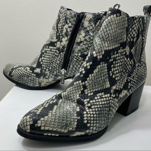 Sam Edelman Snakeskin Booties